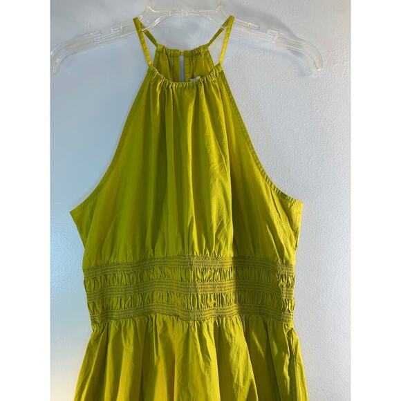 A NEW DAY Women’s Lime Cinched Waist Halter Midi Dress / Size: Medium - Picture 4 of 10